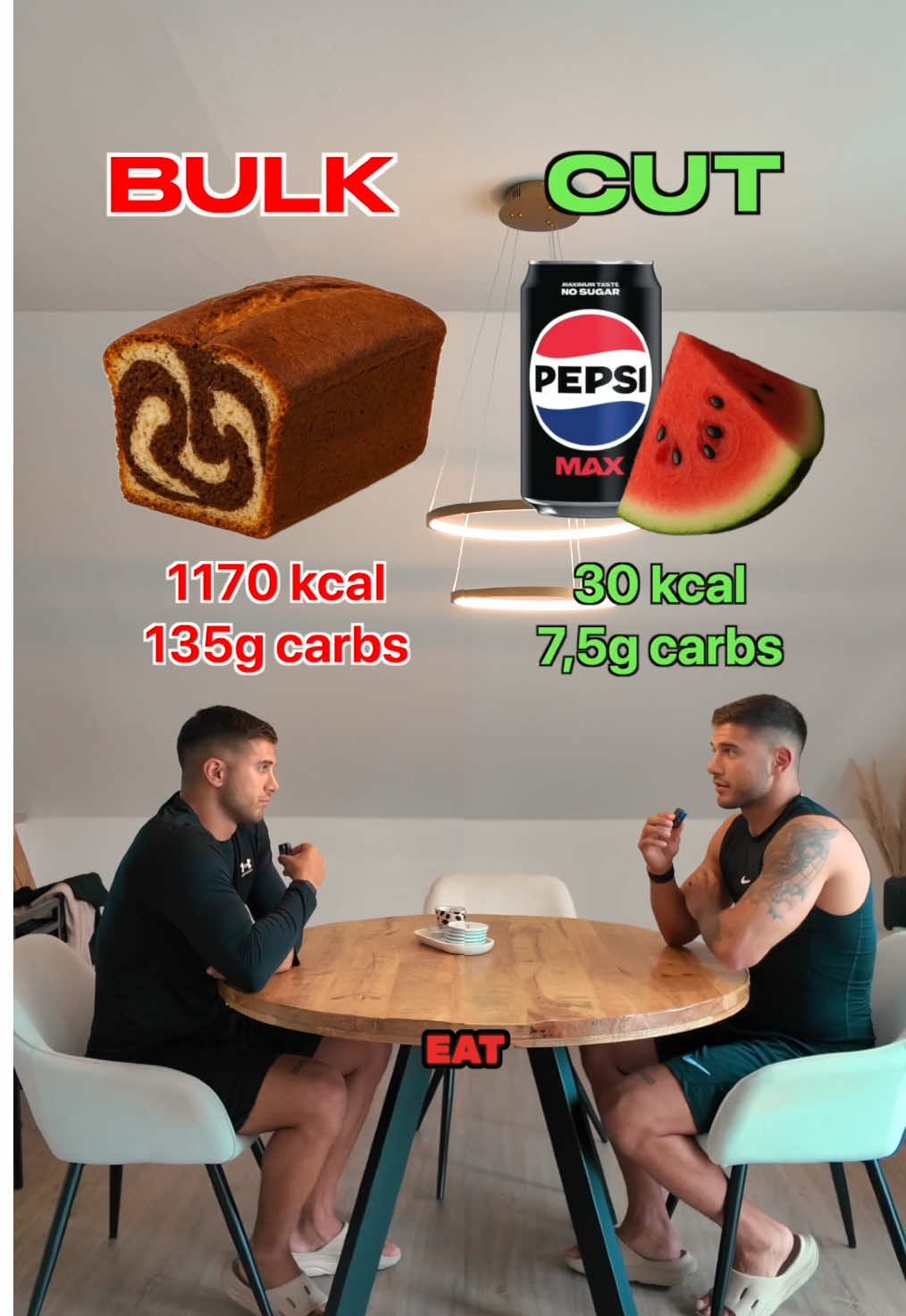 Bulking or cutting = it’s not about changing everything. It’s about understanding your food and adjusting it to your goal. Bread for breakfast? 2 slices with peanut butter and banana when you bulk. One slice with cottage cheese and tomato when you cut. Simple. Same meal. Different strategy. Know what you eat — and why. Most importantly: you can basically eat everything, just stay in a caloric deficit or surplus to lose/gain weight. 🤝 Follow for real nutrition tips, hybrid and fitness training & performance-focused eating.