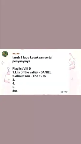 —Playlist class VIII D #fyp #foryoupage #spotify #empero #smpn2tulungagung #8d #kitakeluarga #tiktok #trending 