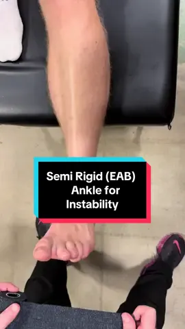 Ankle weak? Tape it like this ⬇️ this is a semi rigid ankle designed to provide support for those who don’t like the feeling of rigid tape. #ankletape #anklesprain #weakankles #anklepain #achilles #sportstape #theraclinic 