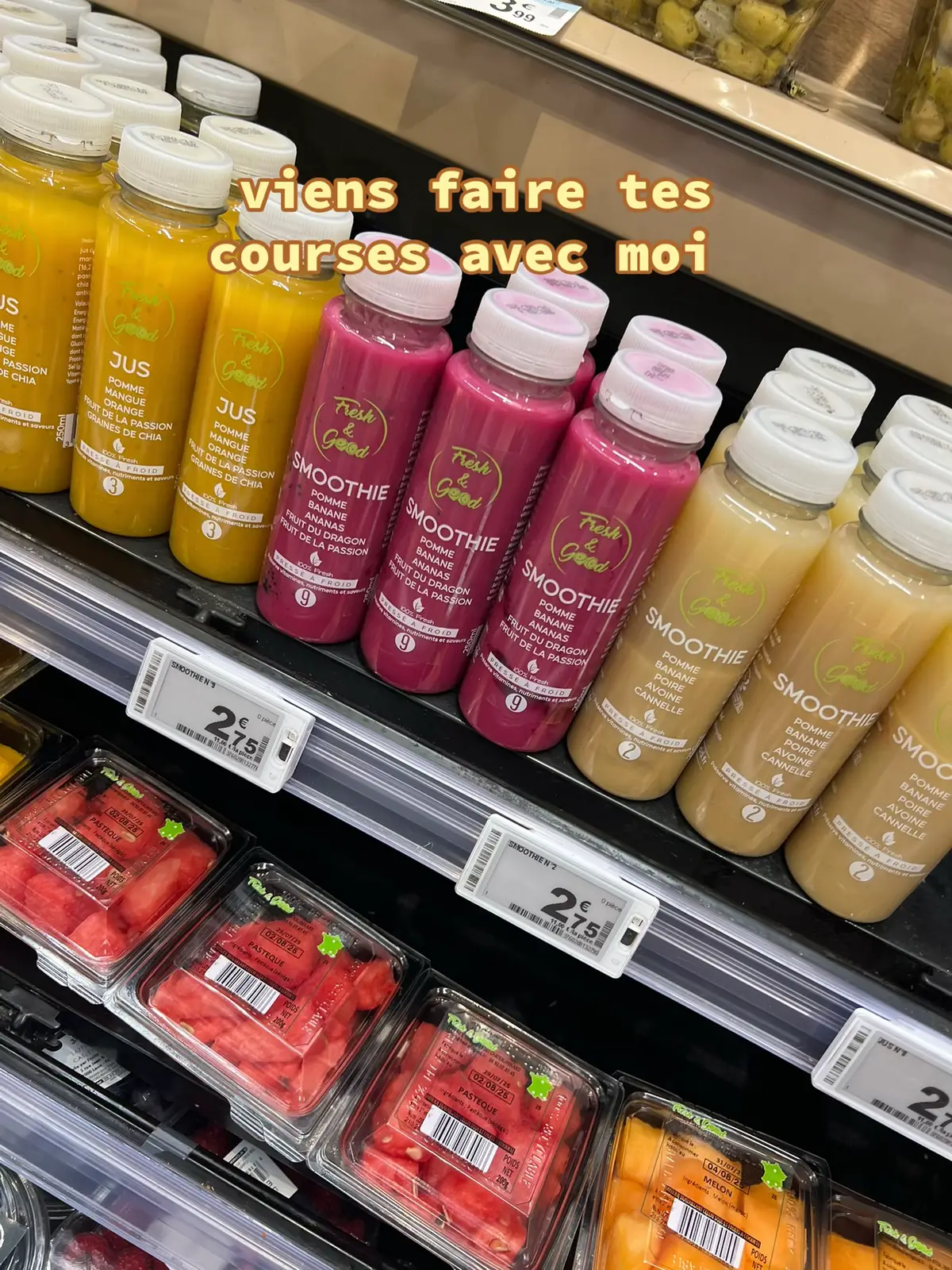 on fait mes courses pour restocks ce week-end !  #courses #course #hauldecourse #alpro  #smoothies 