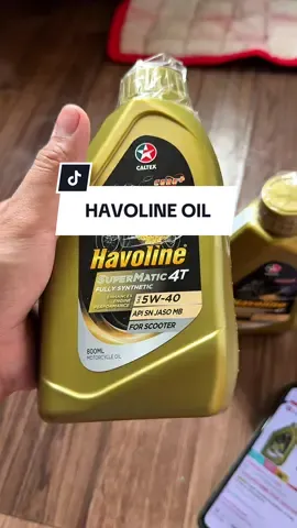 Caltex Havoline Oil. #caltex #engineoil #fullysynthetic #motorcycleoil #motorcyclemaintenance  Disclaimer : Prices and details may change once the video is published. The creator is not liable for any changes after the video is  published. Price may vary product may change. @Caltex Philippines 