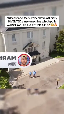 MrBeast and Mark Rober have officially INVENTED a new machine which pulls CLEAN WATER out of “thin air” 👀😳🔥 | #mrbeast #teamwater #markrober 