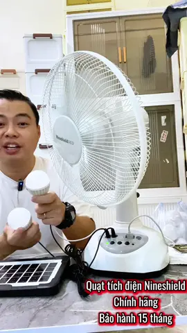 Quạt tích điện đa năng Nineshield #quattichdien #quattichdiendeban #nineshield #namnhacua90 