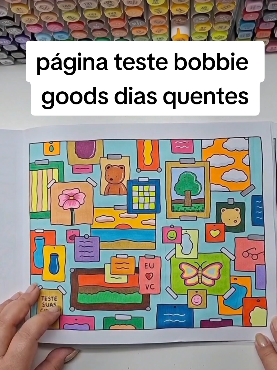 Bobbie goods dias quentes- página de teste de cores.Muito legal colorir com o gabarito pronto!#bobbiegoods #gabaritodecores #chenrui #publi 