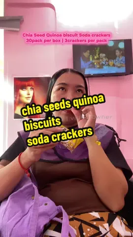 ito yong biscuit na bagay sa mga nagdadayet #chiaseedsquinoabiscuitsodacracker #sodacrackers #chiaseed #quinoabiscuits #biscuit #quinoa #healthysnack @Squirrel Snack Shop 
