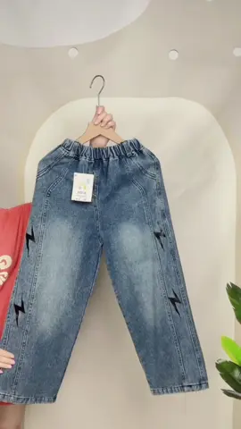 Quần jean suông cho bé trai size 28-55kg #hottrend #xuhuongtiktok2025 #quanjeanchobe 
