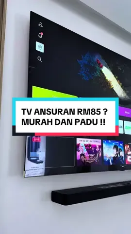 Tv rumah korang dah lapuk?  Ini dia TV LG 2025 yang dinanti-nantikan! 📺🔥 TV brand LG ni bukan biasa-biasa. Teknologi paling canggih & display paling WOW.🔥 📦 Ada 3 Pilihan Model TV: ✨ LG NanoCell AI * 65” – RM85/bulan * 75” – RM110/bulan 🌈 LG QNED Evo AI * 65” – RM135/bulan * 75” – RM200/bulan 👑 LG OLED AI – KING OF TV! * 77” – RM560/bulan (12 tahun berturut-turut No.1 Dunia untuk OLED TV!) Harga ansuran dah termasuk: ✅ 5 Tahun Warranty ✅ 5 Tahun Kontrak ✅ 100% Original dari LG Malaysia ✅ Pemasangan oleh HQ Kalau korang memang kaki movie, drama Korea, bola sepak, Netflix 4K — ni masa terbaik untuk bertukar ke TV impian 💯 📲 Berminat nak TV canggih brand LG, meh roger2 👉