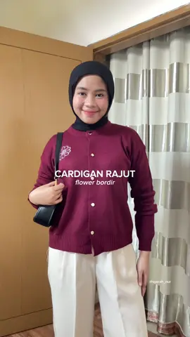 lucuu kali cardigannya 🫠 #fyp #fypシ゚ #cardiganrajut #cardiganbordir #cardiganoutfit 