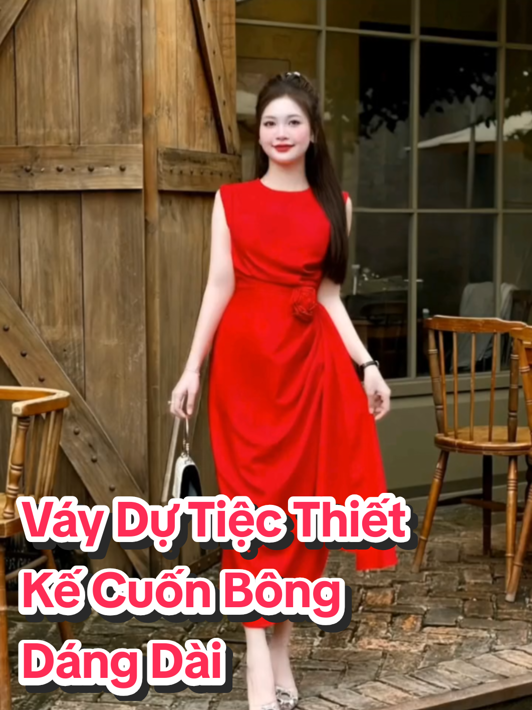 Váy Dự Tiệc Thiết Kế Cuốn Bông Dáng Dài Đen Trắng Đỏ Mijustore Đầm Nữ Women Dress #shopphiengiatot  #thoitrangnu  #doxinhmoingay  #dohottrend 