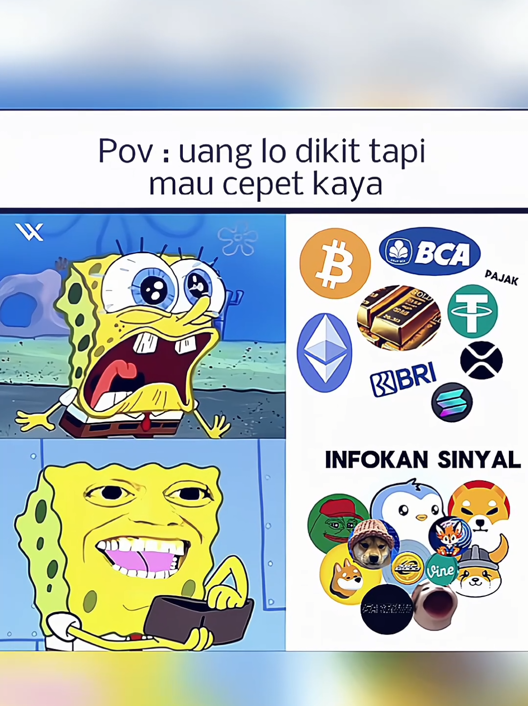 Pemegang Meme Wajib Merhatiin Koin Ini! Siapa tahu bisa jadi koin andalan barumu Atau jangan-jangan... Kamu udah punya koin ini dari awal? #cryptowave #gabrielrey #nfa #dyor #trivindo 