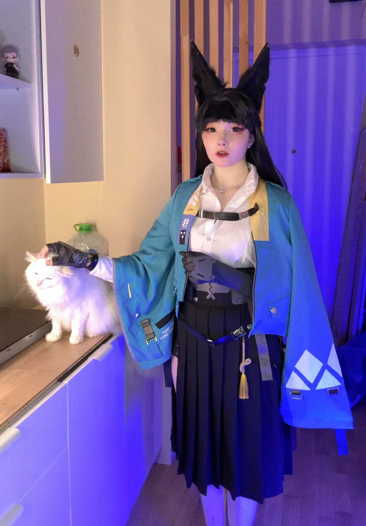 your cute miyabi is trying to scare you #zzz #fyp #cosplay #japan #foryou 