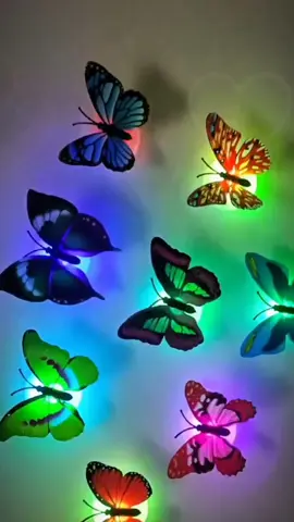 Three-dimensional luminous butterfly wall sticker # Nightlight with glowing effect and electronic lighting # Creative children's toy nightlight for bedrooms and living rooms#malaysia #malaysiatiktok #foryou #fyp #fypシ #tiktok #tiktokshop 