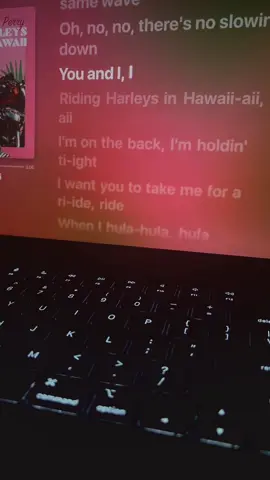 Harleys In Hawaii - Katy Perry #song #music #spotify #fyp #lyrics 