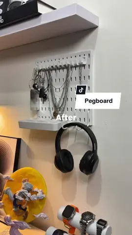 Biar aksesoris makin rapih langsung aja cek keranjang kuning! #pegboard #tempataksesoris #aksesoris #fyp 