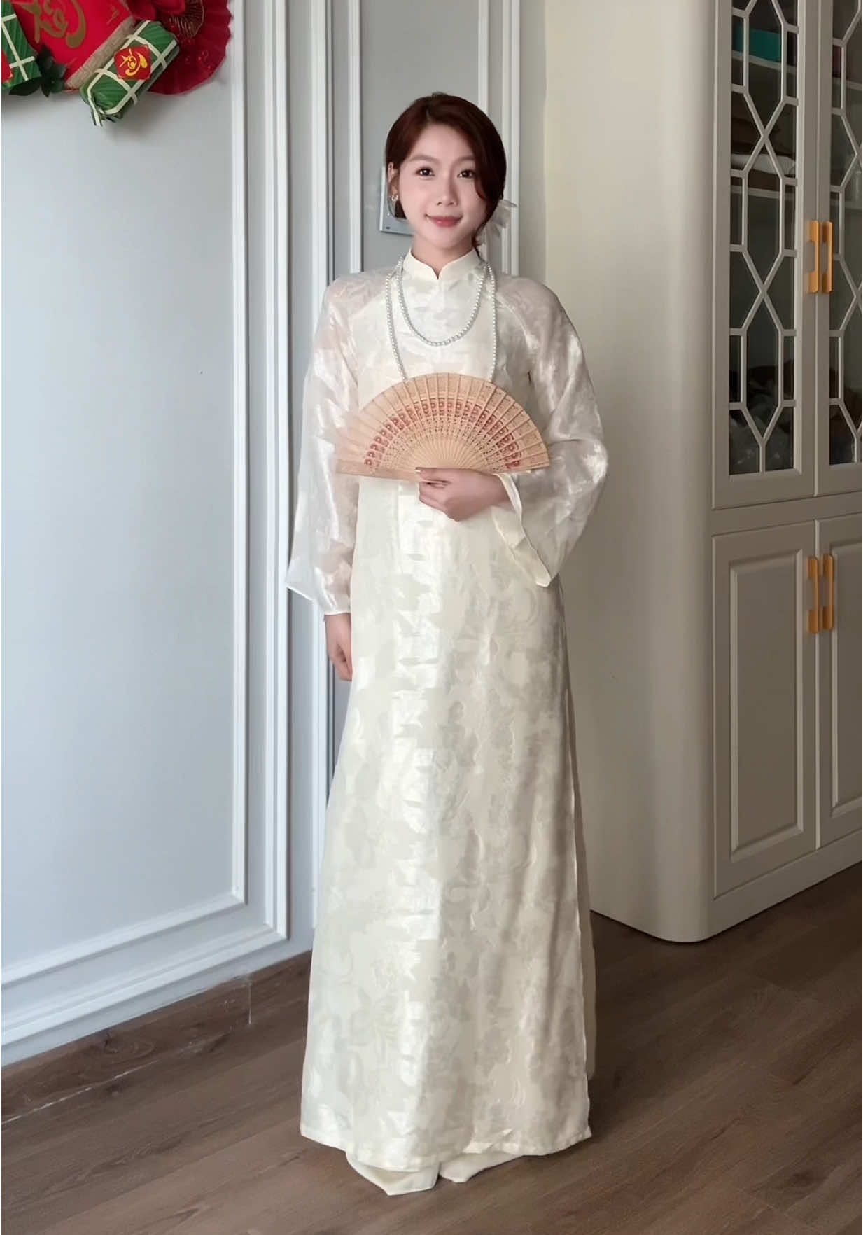 Lên áo dài hơi sớm nma đẹp nên share liền cho các ce đây 😆 #aodaicoba #aodaivietnam #aodai #xuhuong #reviewquanao 