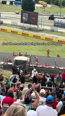 Can’t beat entertainment like this! #fyp #tik_tok #funnytiktok #f1hungary #f1 #f1marshal #marshals