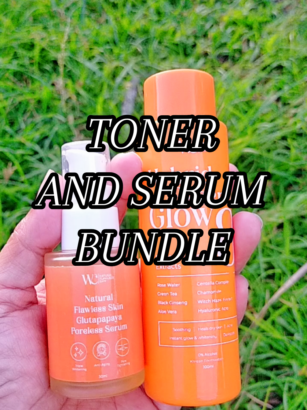 more than 100pesos matitipid mo sa bundle na'to.. kikinis ka na makakatipid ka pa #wcnaturalflawlessskin #serum #toner 