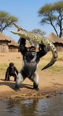 What if a Gorilla Threw a Crocodile with Bare Hands?   #GorillaVsCrocodile #AIWildlife #BeastMode #고릴라 #ゴリラ #गोरिल्ला #gorila   Unreal strength meets unstoppable rage.   This AI-generated clash is beyond imagination.   Don’t blink — the wild gets wilder.