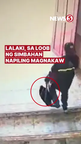 NAGNAKAW SA KALAGITNAAN NG MISA Nahuli ang isang lalaking tumangay ng bag ng isang ginang habang nagmimisa sa loob ng simbahan sa Laoang, Northern Samar nitong Aug. 1. Alamin kung ano ang kinahinatnan ng nakawan sa video na ito. | via April Ayaso