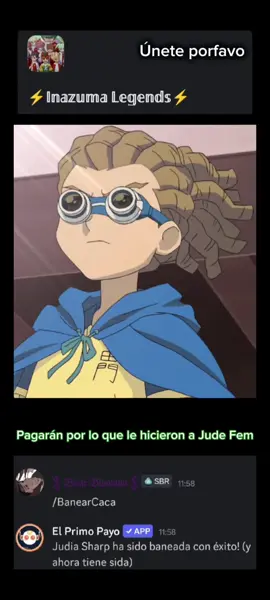 Hola me acordé de la contraseña (únete por favo) #inazumaeleven #inazumaelevenvictoryroad #jude #briar #shawn #team #teamdiscord #unete #hola 
