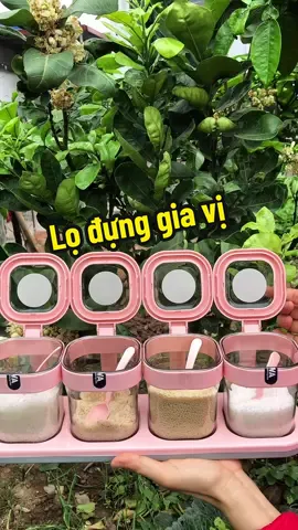 Set 4 hũ đựng gia vị nhà bếp kèm muỗng #hudunggiavi #lodunggiavicothia #hudunggiavikemmuong #tiemcuachang #changngoxaykenh #giadungthongminh #hanggiadung 