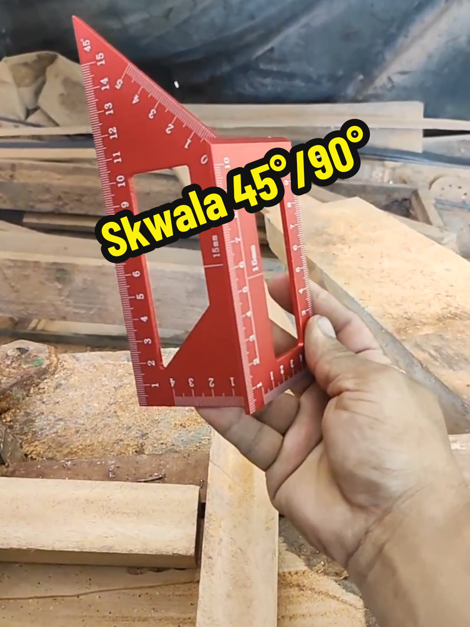 skwala 45° and 90° perfect for welder and woodworkers, aluminum alloy multifunction ruler #multifunctionruler #skwala #constructiontools #welder #woodwork 