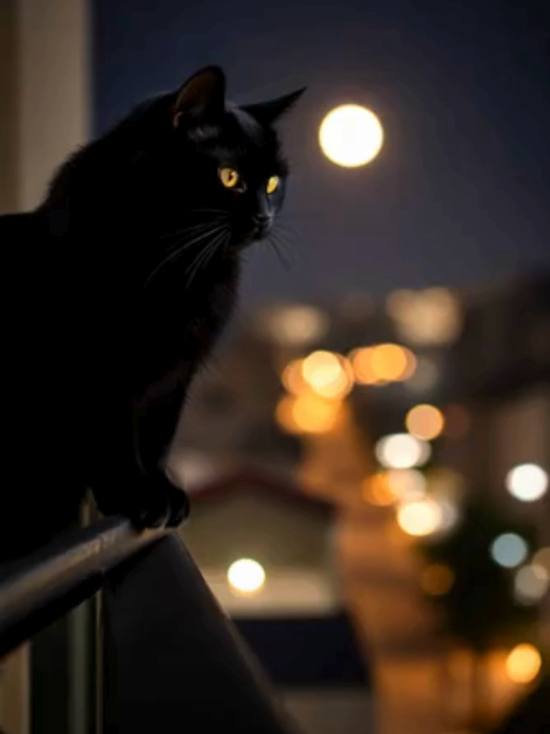 Black Cat’s Moonlight Balcony Serenade 🌙🎶 #BlackCat #MoonlightCat #NightVibes #CatSerenade #AestheticPets #ai #aigenerated #pets #imagetovideo #beautifullife   #livewallpaper #wallpapervideo #wallpaper #phonewallpaper #aiartwork   #aivideos #tinyanimals #tinypets #animals #aianimals #cuteanimals   #animalshorts #mypets #worldofpets #3littlebirds #bestfunnyanimalvideos   #artthingstodo #animation #wonderfulworldofanimation   #funnycatsvideocompilation #littlethingsthatmakemehappy #circusanimals   #unicorngirlvideo