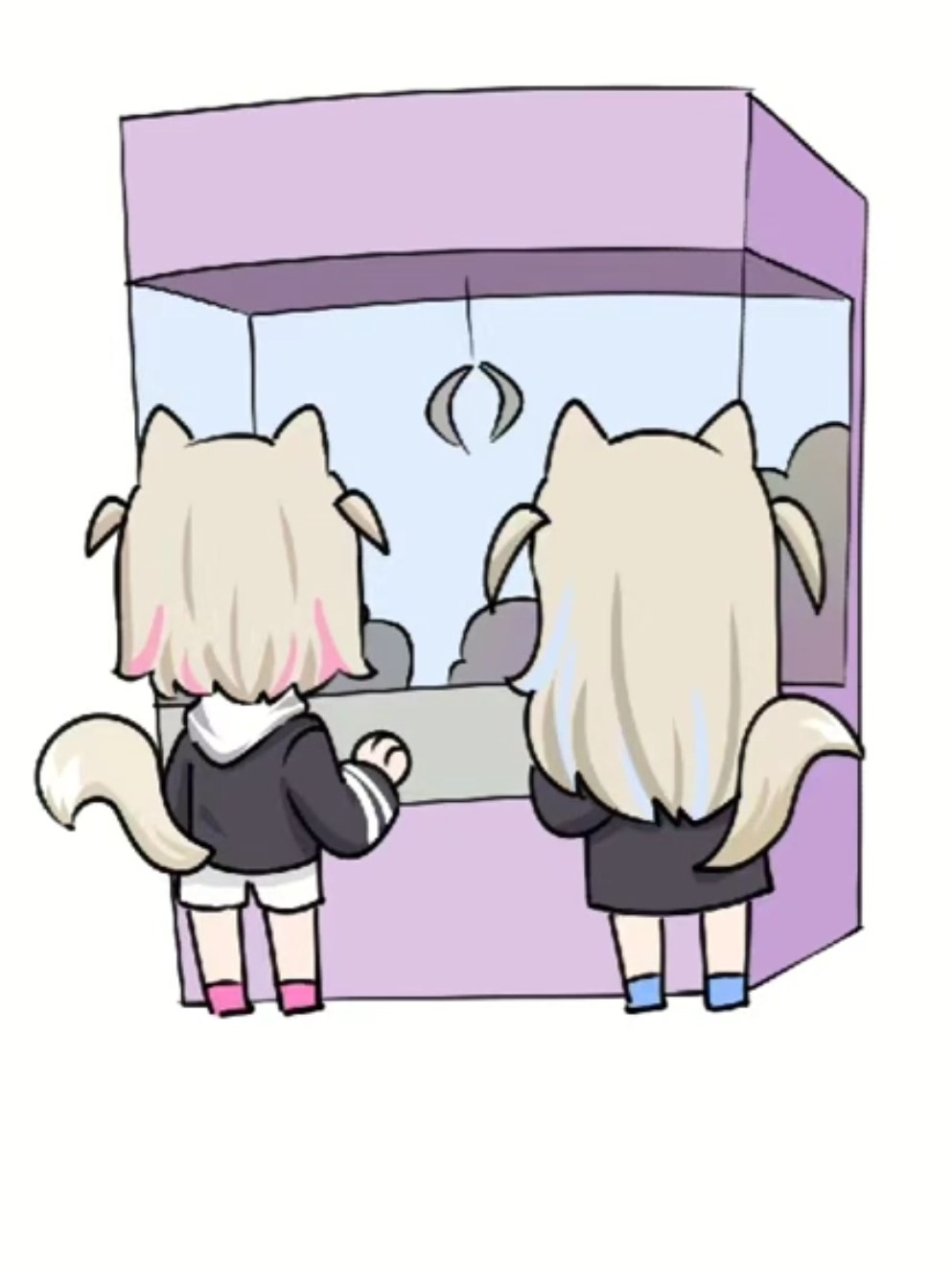 bijou sees fuwawa begging for gacha money #hololiveenglish #kosekibijou #fuwamoco #fuwawa #mococo #hololive #vtuber #animation