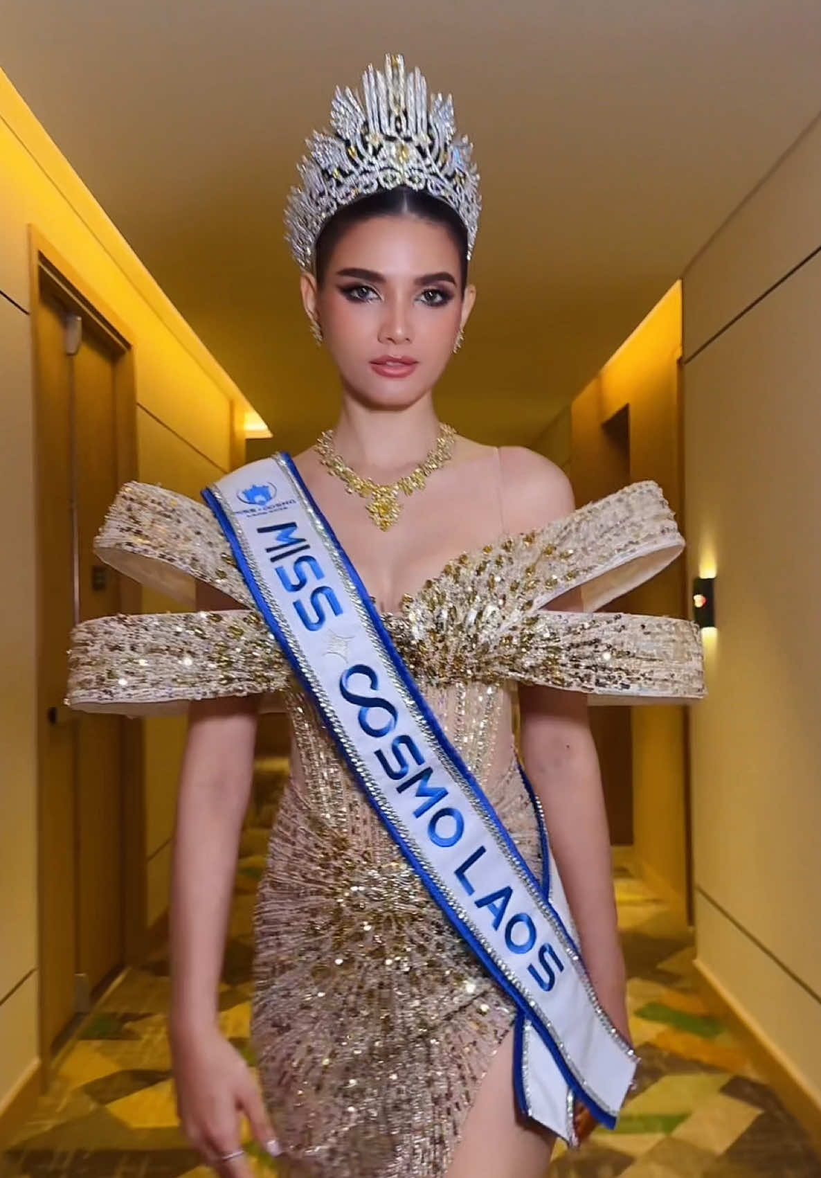 ✨ @Miss Cosmo ✨  If not now than when  🩵Make up hair @Morry Morry @Topa phoutthasone @Bee Mingmano  🩵Dress : Olivia Dress Studio 🩵👑 & Jewelry: @WT GEM @Win Win Center  🩵 Video @JustAlexX___  #MissCosmo #MissCosmoLaos2025 #MissCosmoLaos #ChristinaLasasimma 