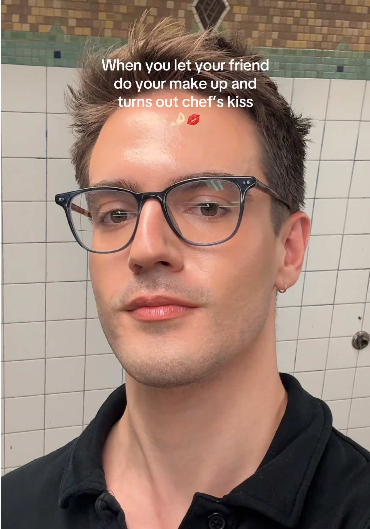 Let her cook. #mensmakeup #beauty #mensbeauty #makeupartist #mua #foundation #skin #skincare #glassskin #shadematch 