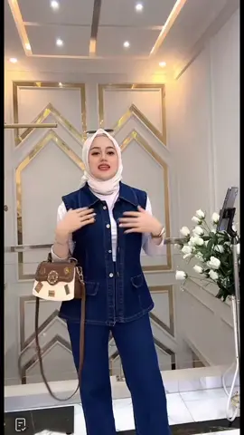 Ella Trendy Setelan Celana Jeans 2 in one Keyla