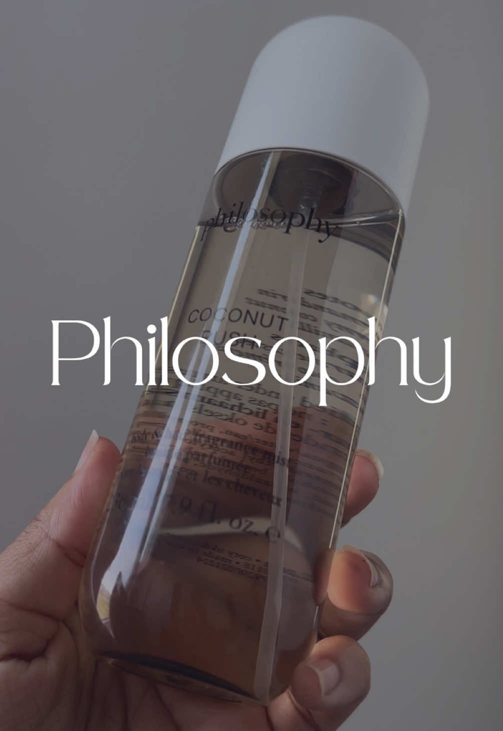 @philosophy has new body & hair fragrance mists Coconut Rush is perfect for an everyday sweetness Top: mandarin 🍊 Heart: creamy coconut 🥥  Base: vanilla 🤍 Do you like sweet scents? ##lovephilosophy##bodymist##gifted##fragrancetok#Inverted 