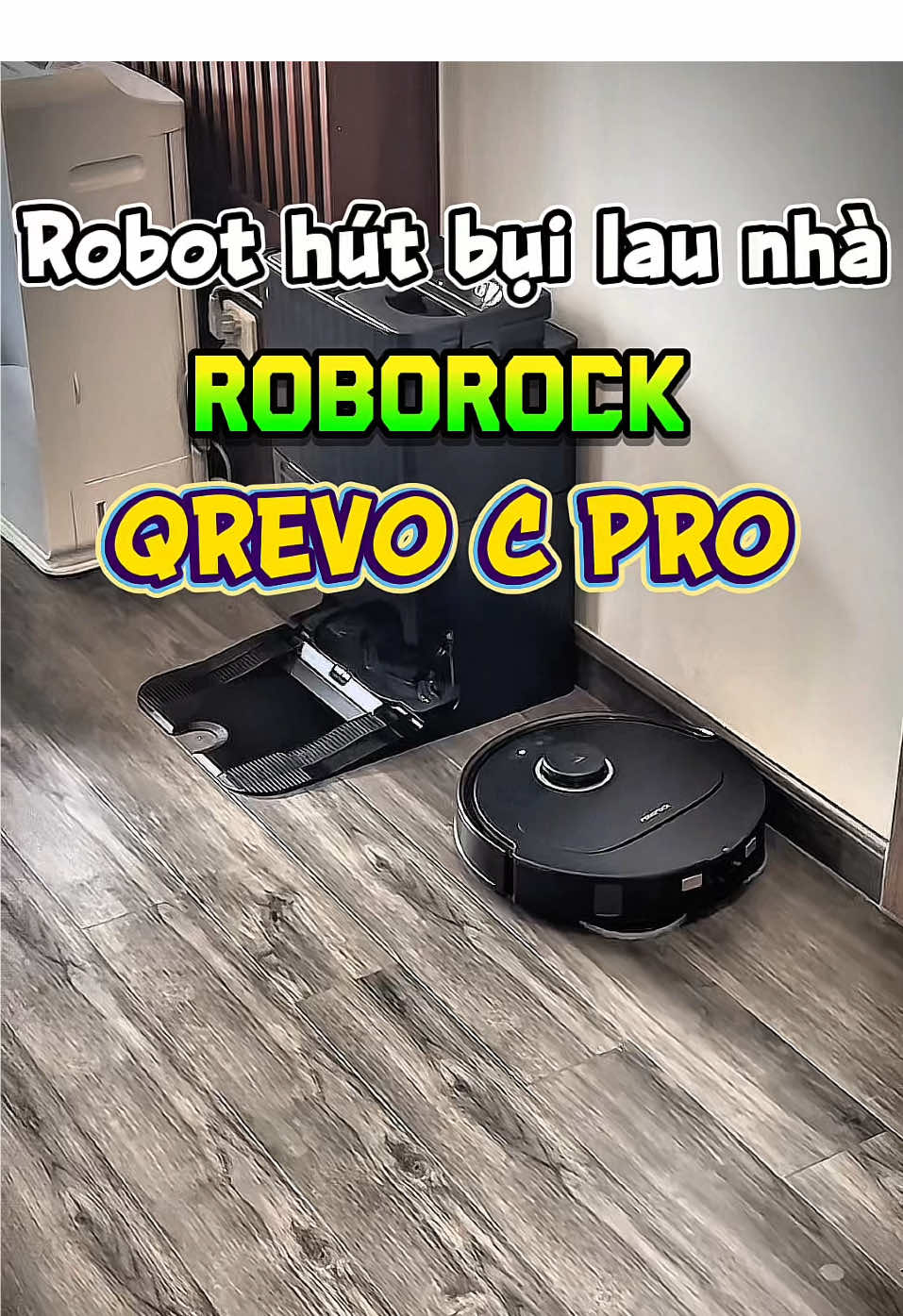 Robot hút bụi lau nhà ROBOROCK Qrevo C Pro.   ✅CUỐN SẠCH BỤI SÂU, DIỆT KHUẨN BÁM LÂU. -Lực hút HyperForce 18.500Pa loại bỏ bụi mịn tận sâu kẽ gạch -Giẻ lau FlexiArm tự động mở rộng, lau sát sao mép tường -Giặt giẻ bằng nước nóng 75°C, sấy khô bằng khí nóng 45°C -Từ dock sạc đa năng đến khả năng tùy chỉnh bản đồ đa tầng, mỗi bước đi đều chuẩn xác đến từng chi tiết. -Đế giặt giẻ tích hợp 2 tay quay gạt sạch bụi bẩn -Điều hướng LiDAR + giao thức Matter + app Roborock Tiếng Việt – Nhà thông minh, tiện nghi hơn #roborock #robothutbui #robothutbuilaunha #robottugiatgie #robotlaunhahutbui 