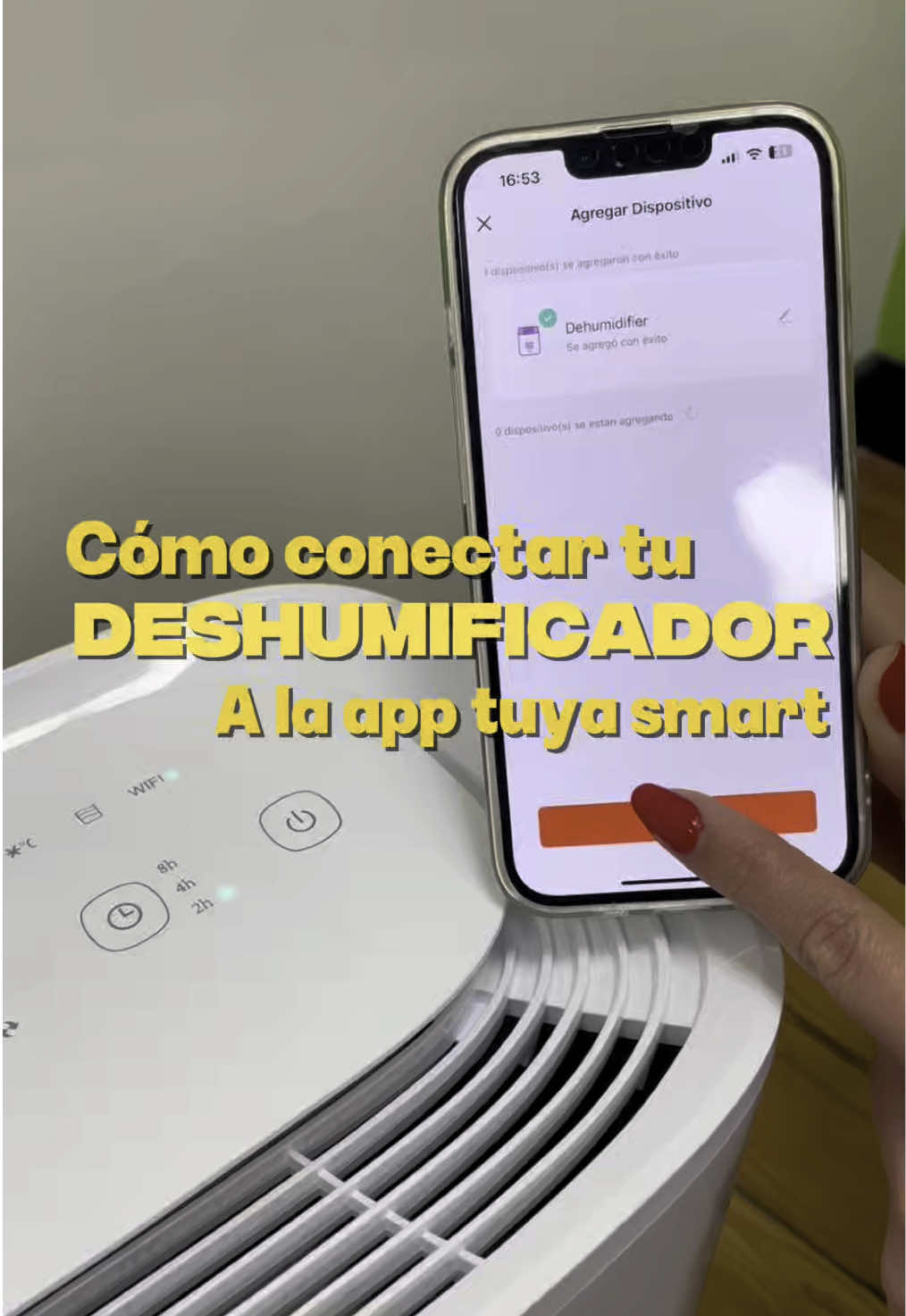 Sabías que podes controlar tu deshumidificador solo con tu celu? #videotutorial #pasoapaso #comoconectar #wifi 