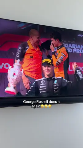 george russell 🤝 ending up on the podium out of no where #f1 #formula1 #georgerussell #landonorris #mclaren #oscarpiastri #mercedesamgf1 