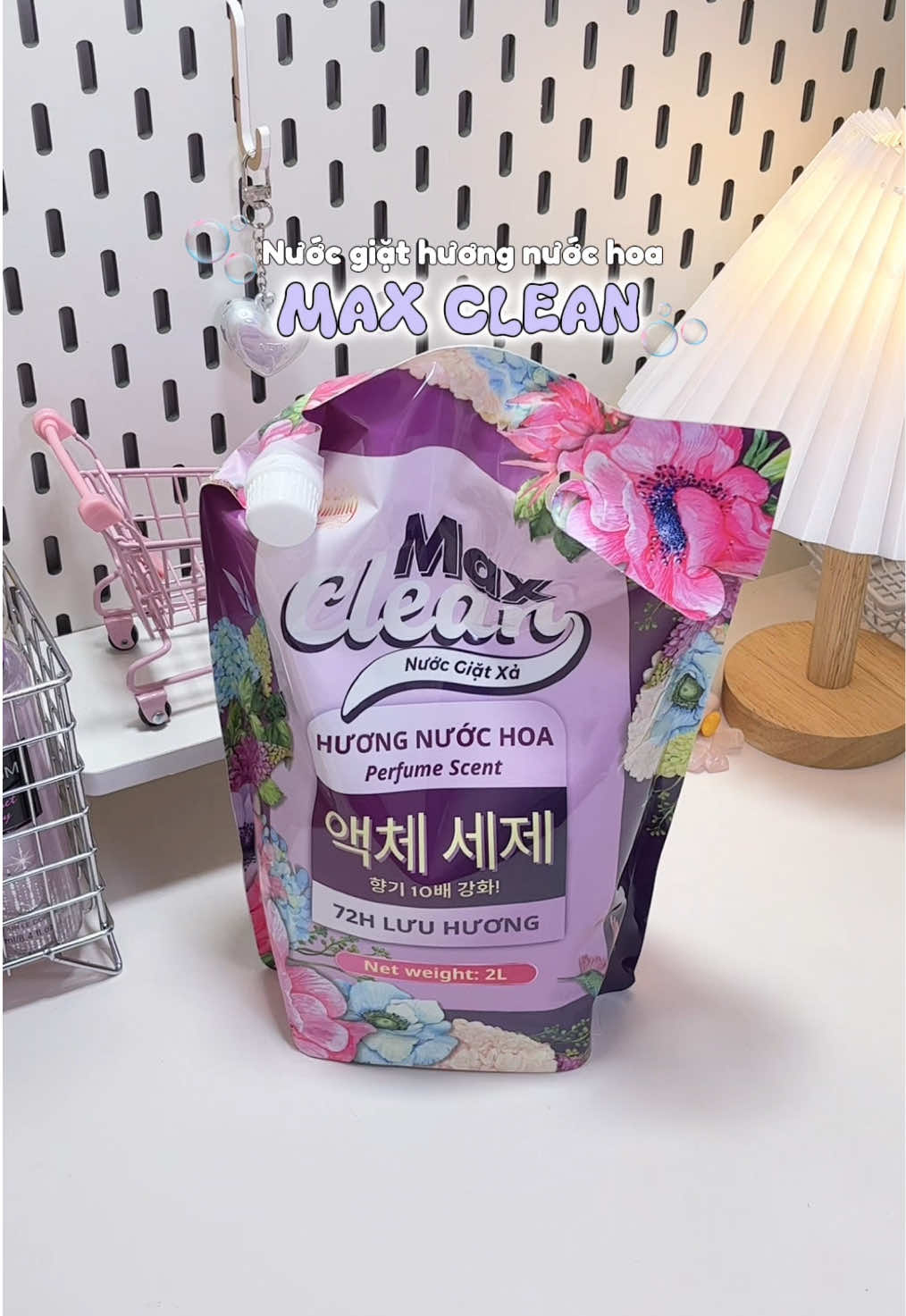 Nước giặt hương nước hoa Max Clean siu thơm luôn nè các mom ơi 🌸 #nuocgiat #maxclean #huongnuochoa #luuhuong #thomsach