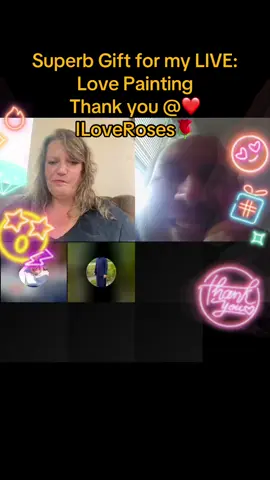 One of the best Gifts in my LIVE. Thank you, ❤️ILoveRoses🌹! For your support to my content.@❤️ILoveRoses🌹 #tiktoklive #livehighlights #livegift #lovepainting 