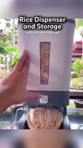 12kg Rice Dispenser and Storage with measuring cup, Whole Grains Storage, Rice Storage #rice #ricedispenser 