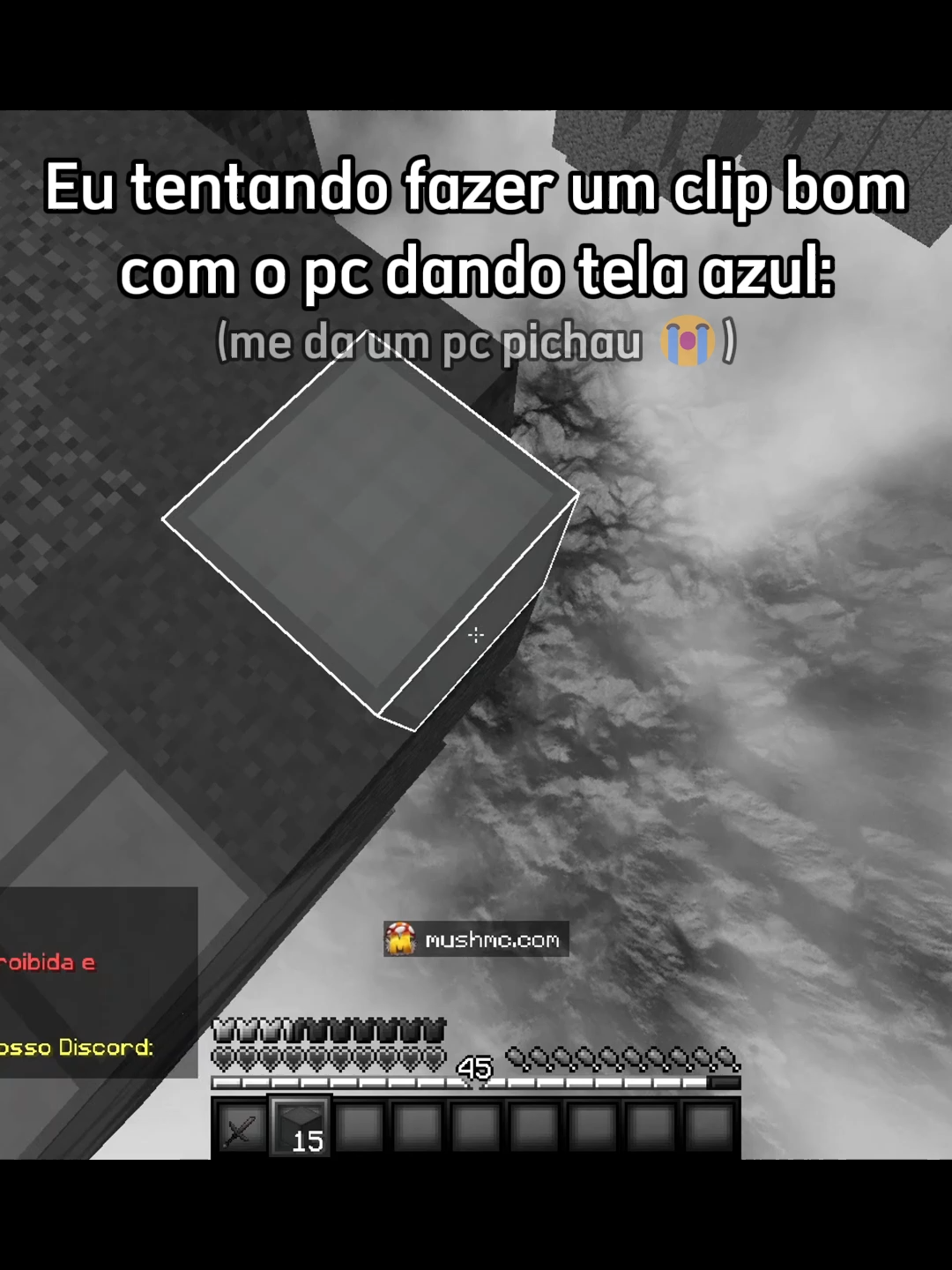 Ajuda eu @pichauoficial 😭 | mushmc.com | #Minecraft #bedwars #humor #mush