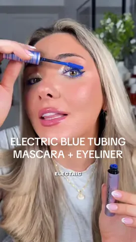 Replying to @Daniella Mageethe most gorgeous electric blue tartelette tubing mascara + eyeliner 💙✨ @tarte cosmetics right now (8/3) when you buy the mascara you get the eyeliner 50% off in this bundle 👏🏻 #tarte #tubingmascara #bluemascara #tiktokshopbacktoschool #tiktokshopcreatorpicks 