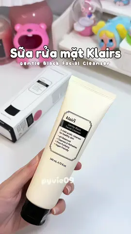 Sữa rửa mặt Klairs ✨✨#review #unboxing #klairs #klairsvietnam #suaruamat #dearklairs #klairsgentleblackfacialcleanser #skincare #xh #viral #fyp #trending  
