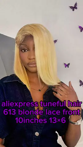 @tunefulhair_aliexpress  613 blonde lace front 10inches 13×6 le cheveux est incroyable la lace fond facilement I'm in love with this wig guys go get yours #wiginfluencer #hairinfluencer #blondehair 