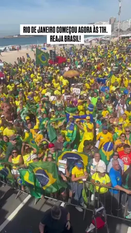 Copacabana RJ. 03 agosto 2025 Manifestação.  #manifestações #greve #foralula #brasil #caminhoneiro 