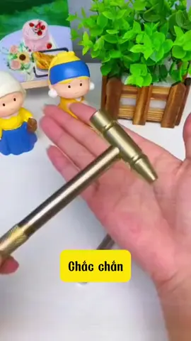 Búa đồng mini cầm tay 5 trong 1 chất liệu thép không gỉ mạ đồng, Búa đa năng kèm tua vít tiện lợi #xuhuong #xuhuongtiktok #thinhhanh 