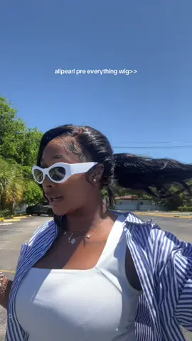 Feelin like a pretty black Barbie in this wig 😮‍💨🩷 @alipearlwig @alipearl__hair  #alipearlhair #prestyledwig #preeverythingwig #360wig #ponytailwithbangs 