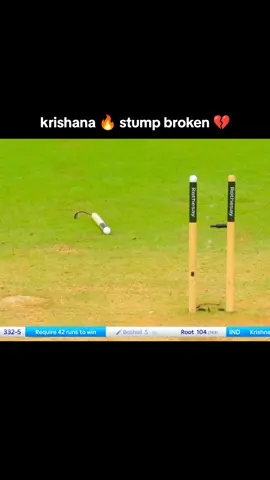 krishana 🔥 stump broken 💔#fypシ゚viral #illu #virul #video #foryou 