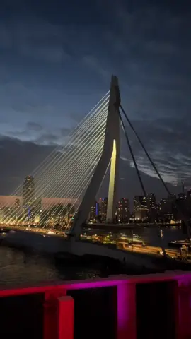 Rotterdam at night ❤️  #beautifuldestinations #rotterdam #netherlands #scenery 