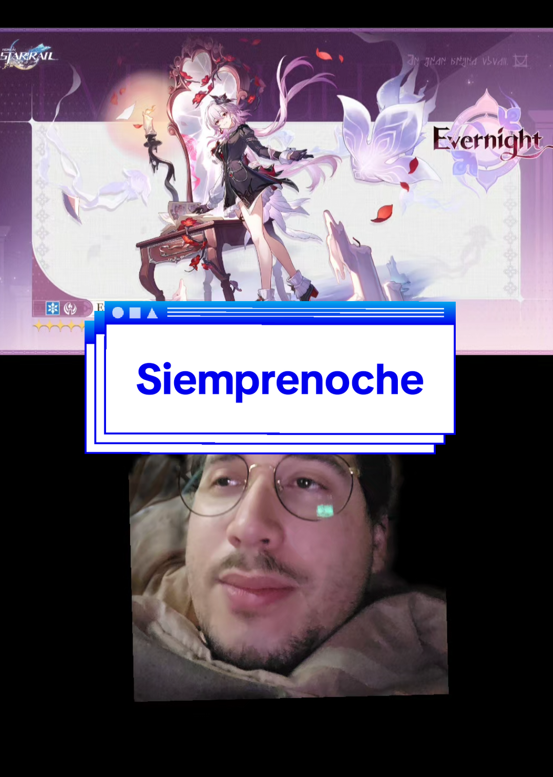 Soy tan feliz de que #March7th ahora es #Evernight y está sacadita de un mundo emopunk tipo #Evanescence 😌✨ #HonkaiStarRail #HSR #FYP #Gacha 