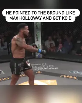 He tried the point and immediately got knocked out 😲 (via @AKA Fights) #maxholloway #mma 