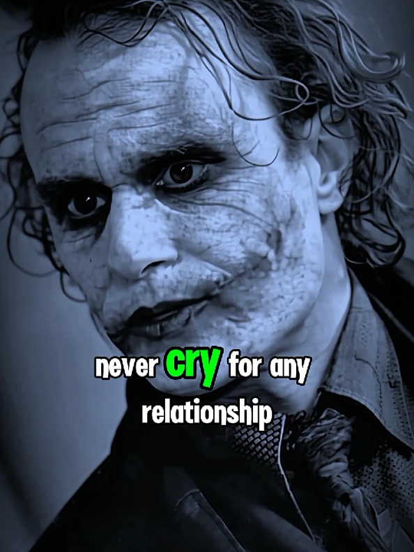 Never Cry for Any Relationship #motivation #mindset #jokerquotes #jokermotivation #inspire #success #lifelessons 